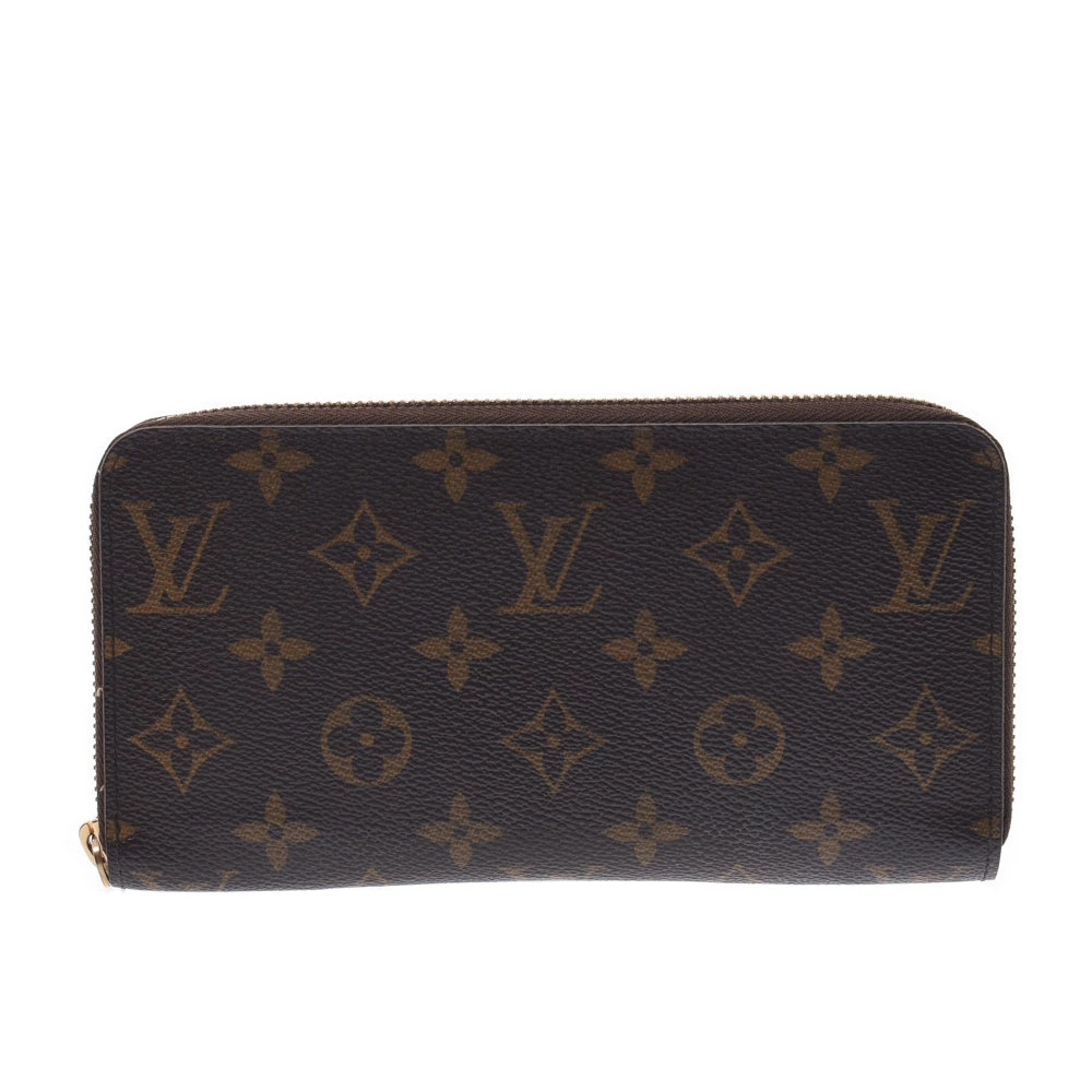 LOUIS VUITTON Monogram Zippy Wallet Brown Canvas Long